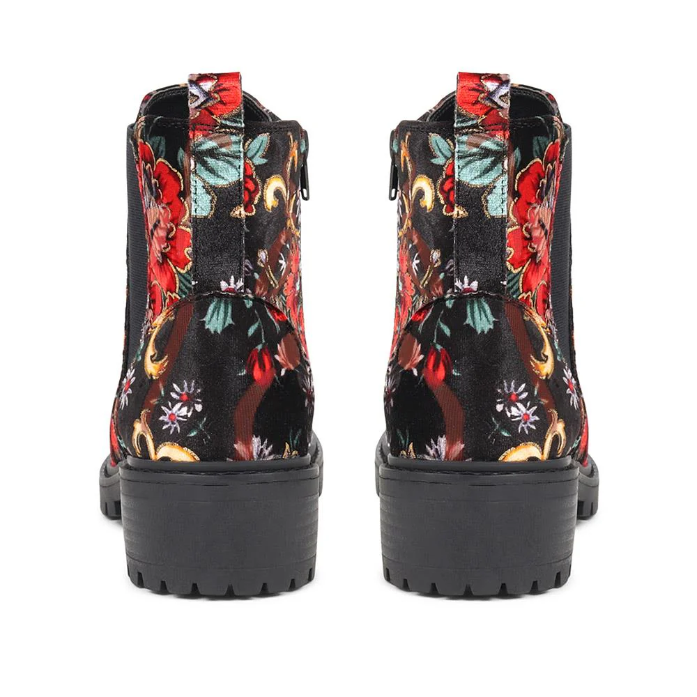 Floral Chelsea Boots - WBINS38037 / 324 119 - Floral - Image 3