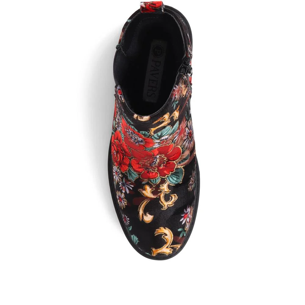 Floral Chelsea Boots - WBINS38037 / 324 119 - Floral - Image 5