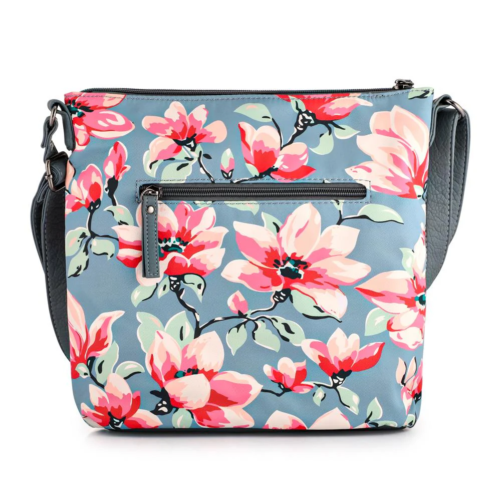 Floral Cross-Body Bag - WAHT41006 / 327 417 - BLUE FLORAL - Image 2