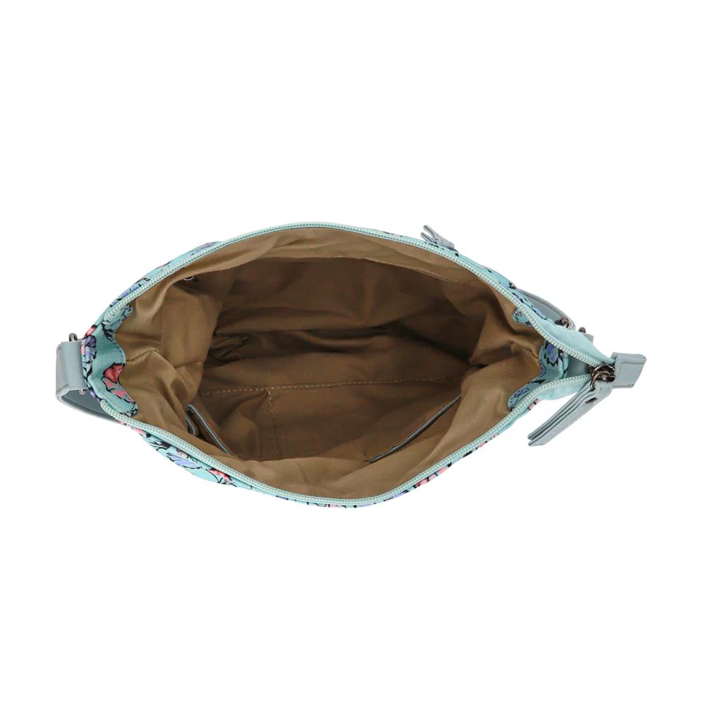 Floral Cross-Body Bag - WAHT41006 / 327 417 - Light Blue - Image 2