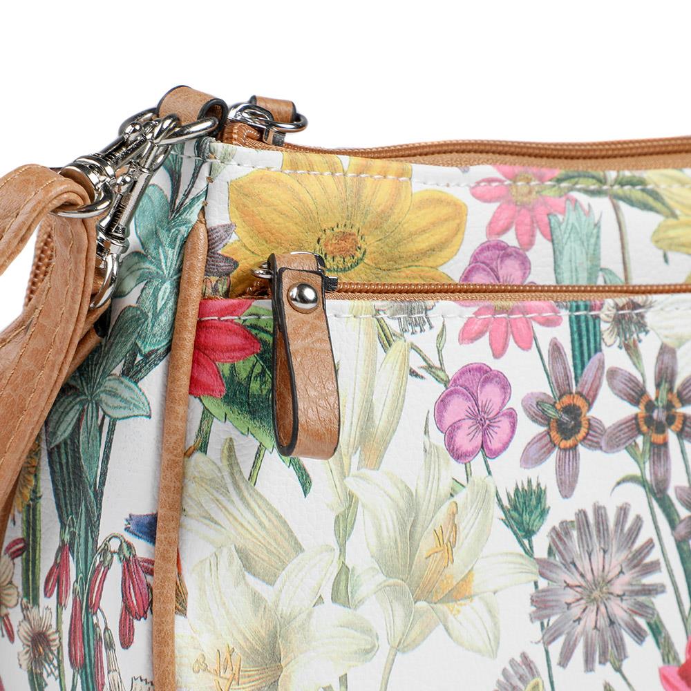 Floral Crossbody Phone Bag - JEWN43001 / 329 074 - White Multi - Image 6