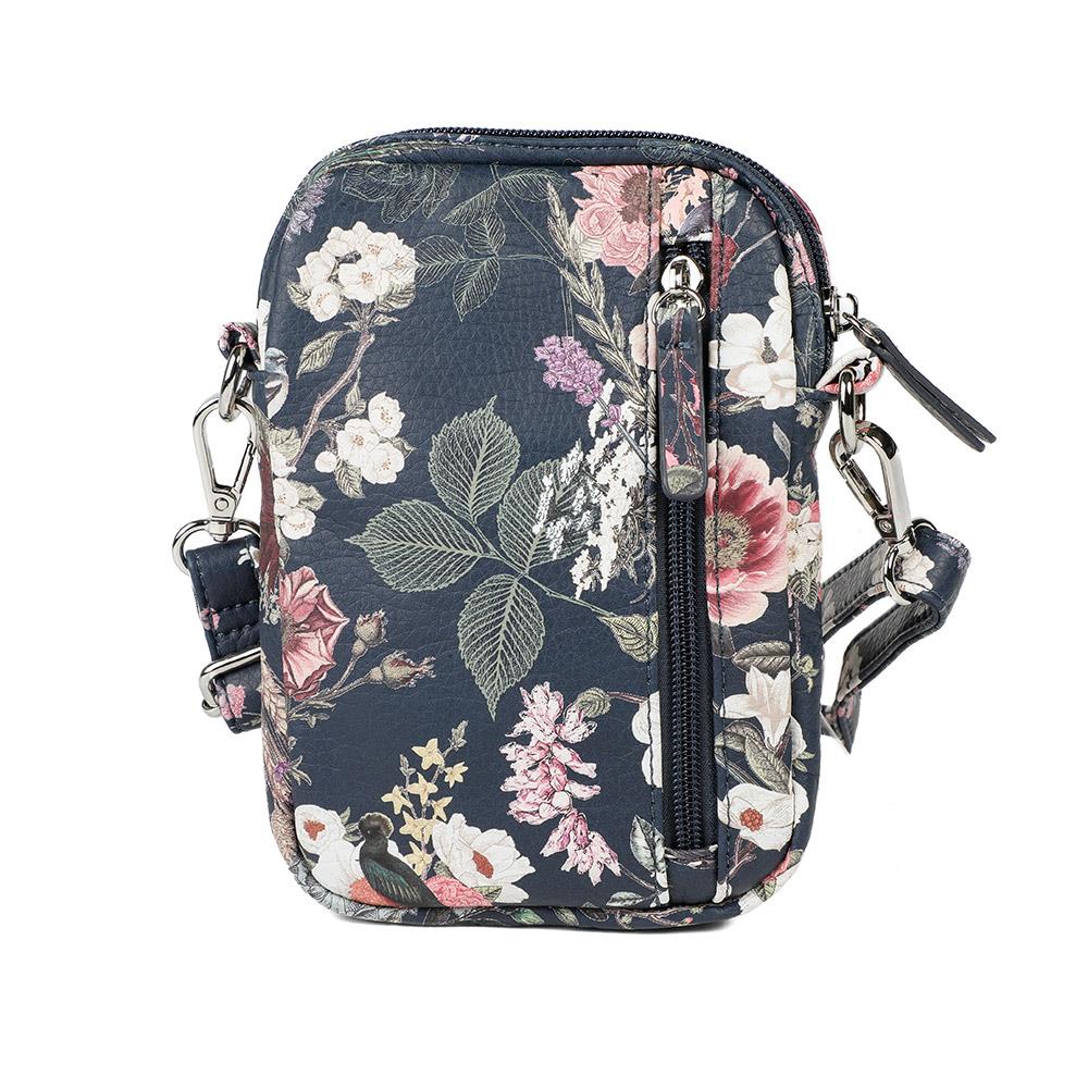 Floral Multiway Cross Body Phone Bag - WAHT43000 / 329 342 - Navy Print - Image 2