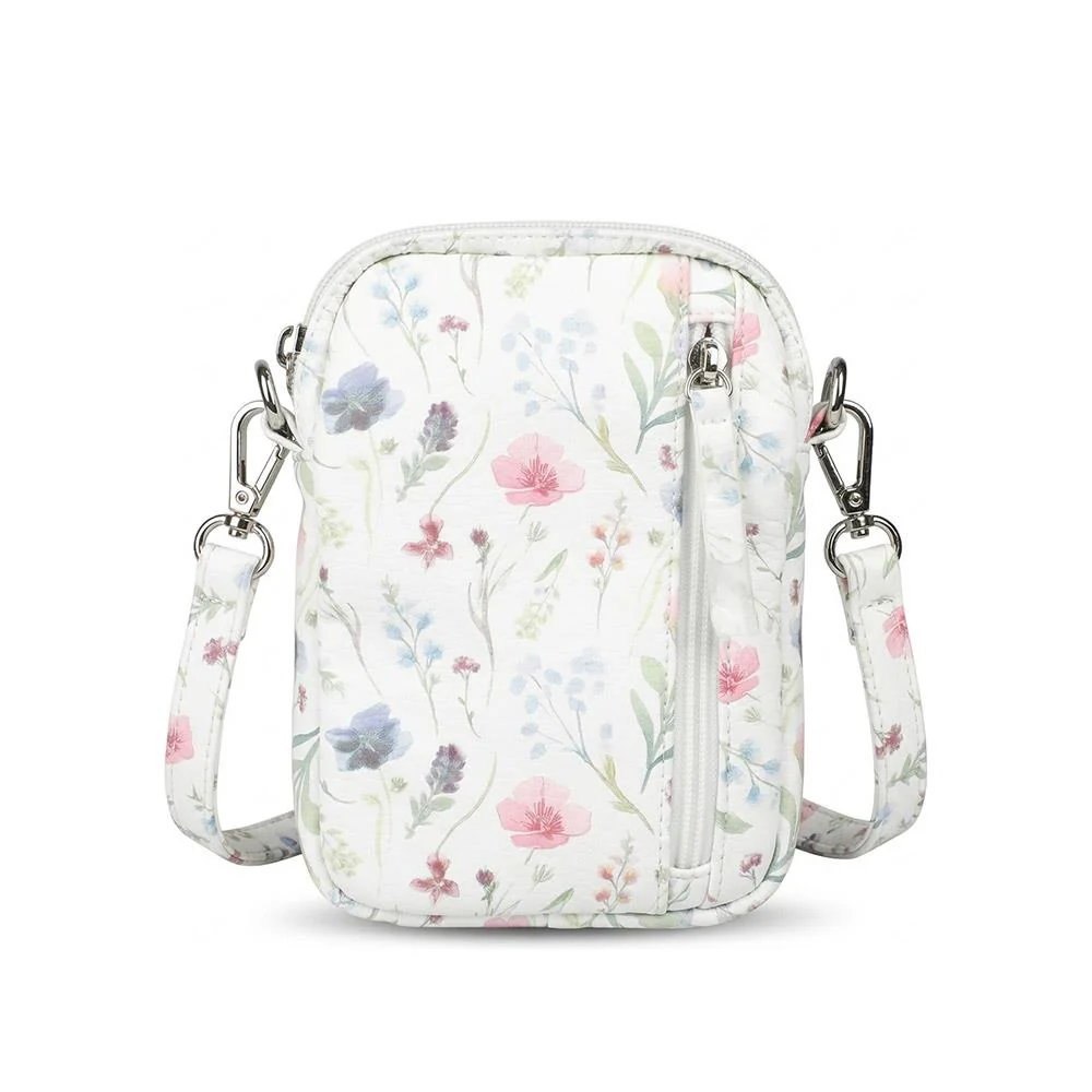 Floral Multiway Cross Body Phone Bag - WAHT43000 / 329 342 - White Print - Image 2