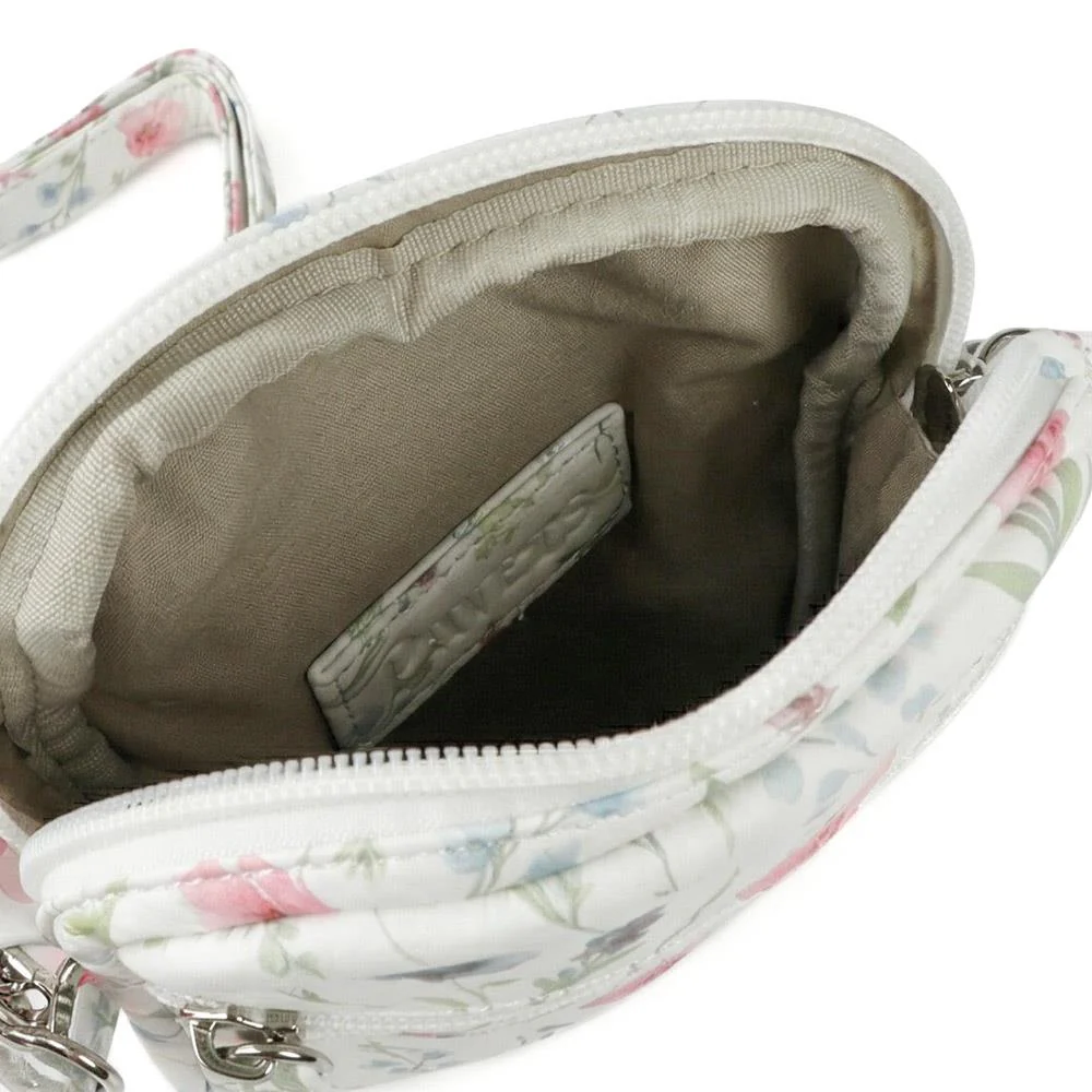 Floral Multiway Cross Body Phone Bag - WAHT43000 / 329 342 - White Print - Image 5