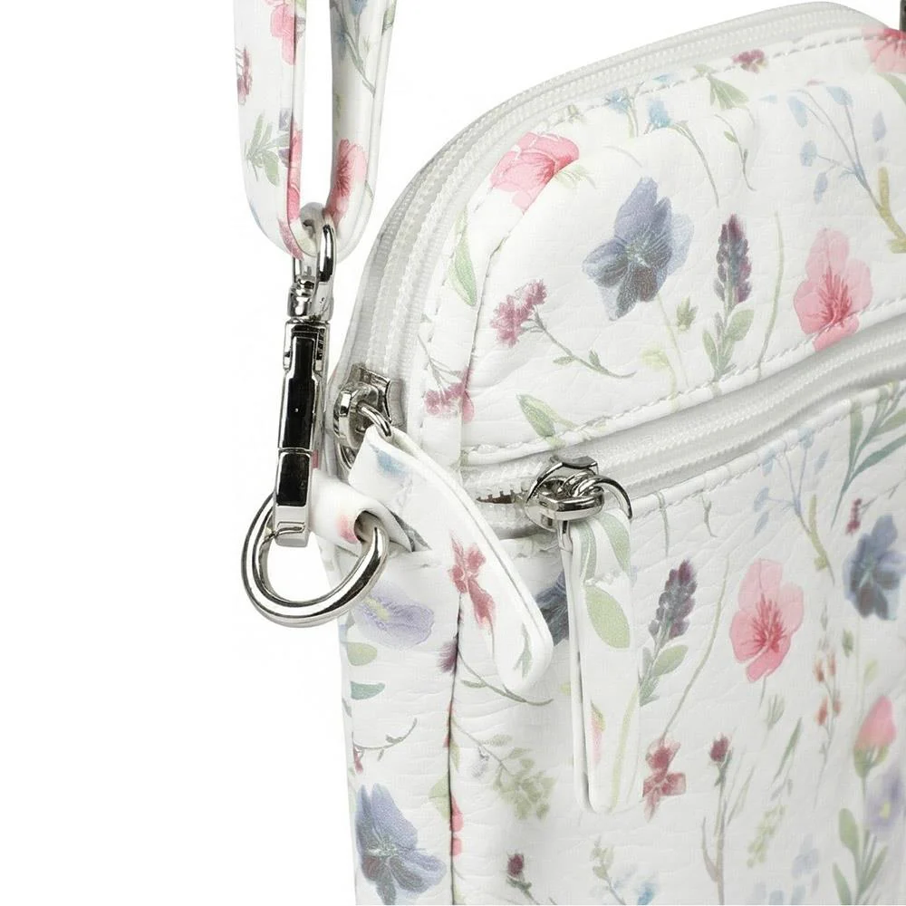 Floral Multiway Cross Body Phone Bag - WAHT43000 / 329 342 - White Print - Image 6
