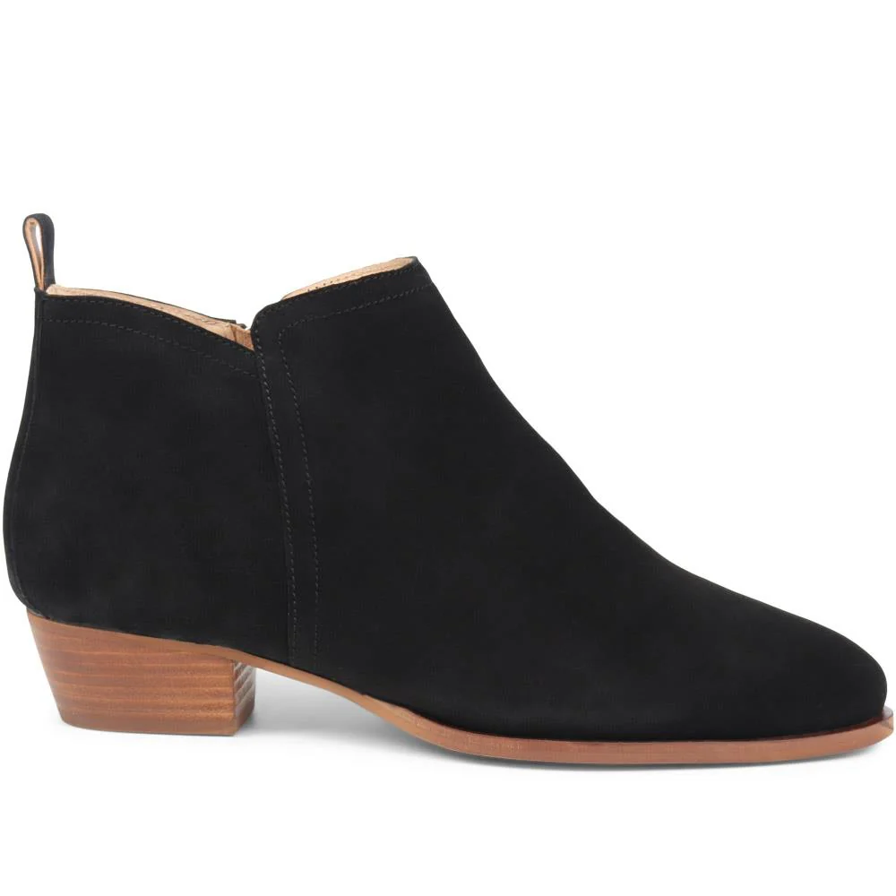 Florie Heeled Leather Ankle Boots - FLORIE / 324 290 - Black - Image 2