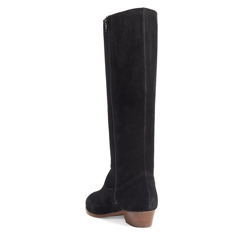 Florielong Suede Long Boots - FLORIELONG / 325 940 - Black Suede - Image 3