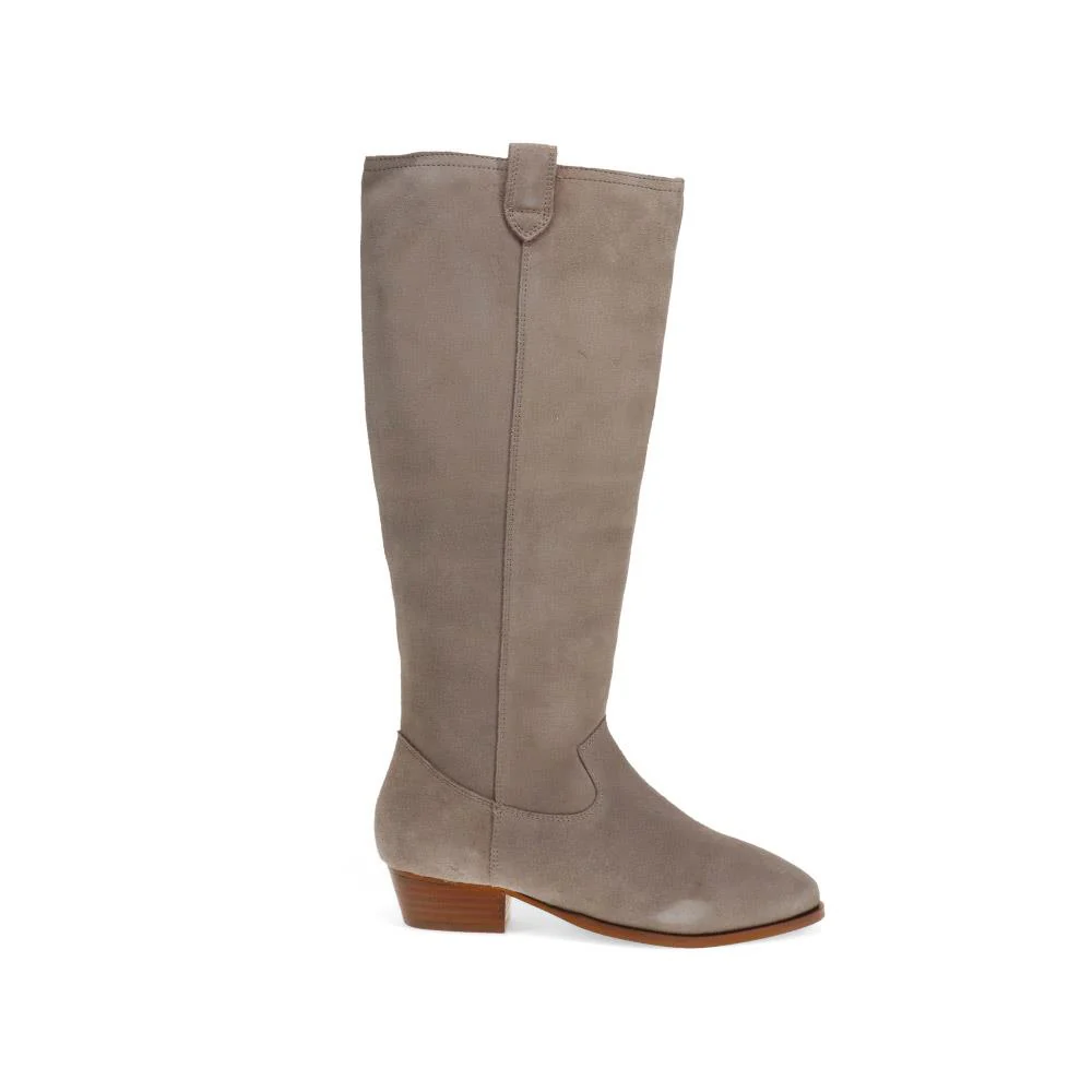 Florielong Suede Long Boots - FLORIELONG / 325 940 - Grey Suede - Image 2