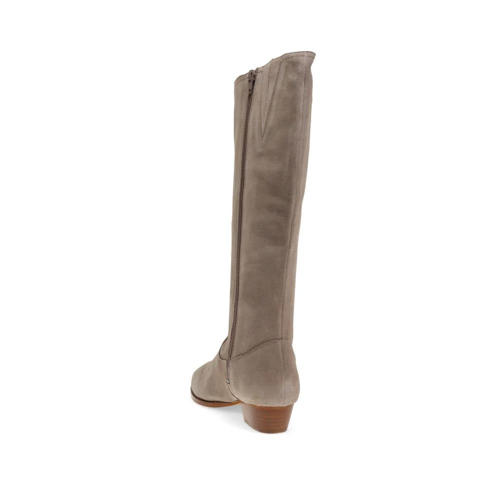 Florielong Suede Long Boots - FLORIELONG / 325 940 - Grey Suede - Image 3