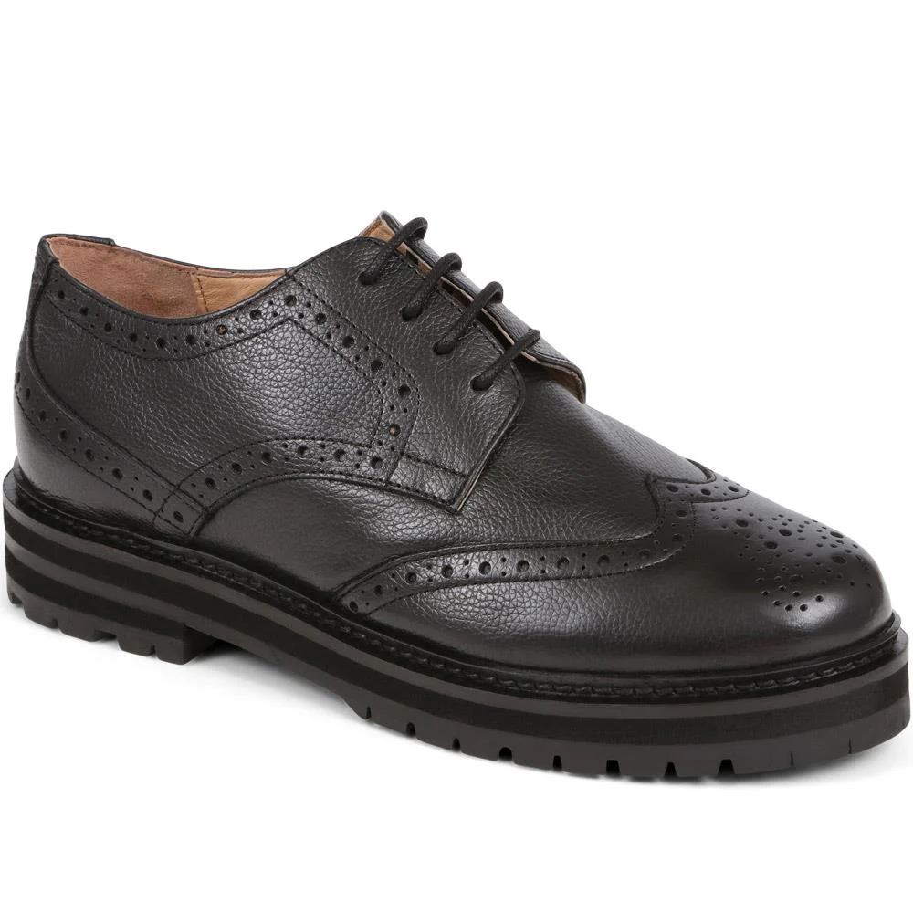 Flossie Leather Brogues - FLOSSIE / 324 287 - Black