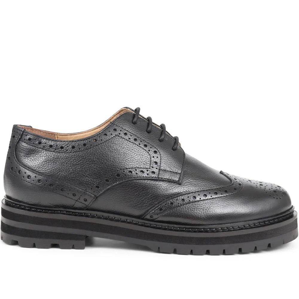 Flossie Leather Brogues - FLOSSIE / 324 287 - Black - Image 2