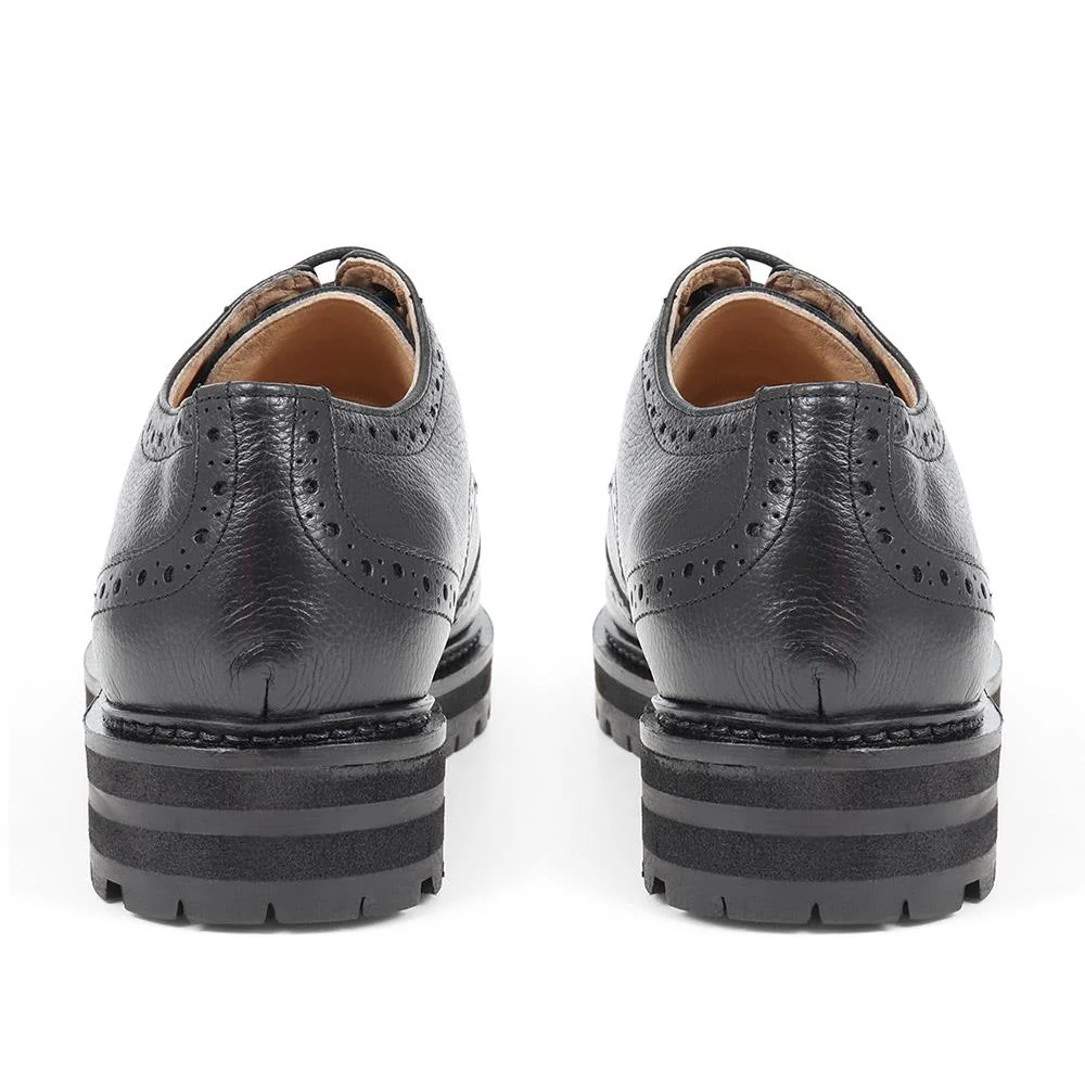 Flossie Leather Brogues - FLOSSIE / 324 287 - Black - Image 3