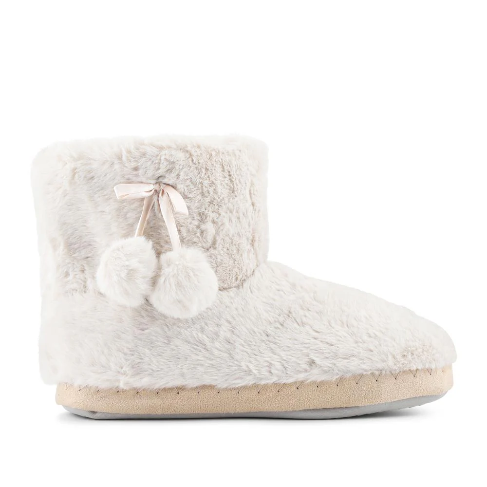 Fluffy Slippers Boots - GALOP42006 / 328 066 - Cream - Image 2