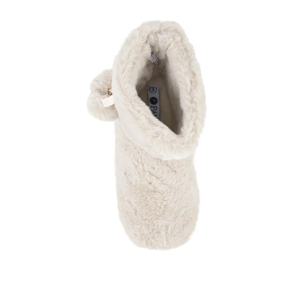 Fluffy Slippers Boots - GALOP42006 / 328 066 - Cream - Image 4