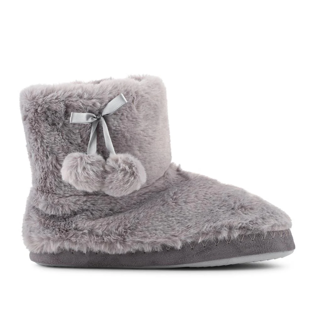 Fluffy Slippers Boots - GALOP42006 / 328 066 - Grey - Image 2