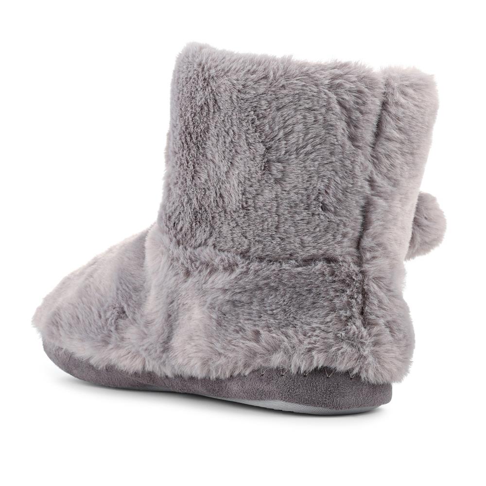 Fluffy Slippers Boots - GALOP42006 / 328 066 - Grey - Image 3