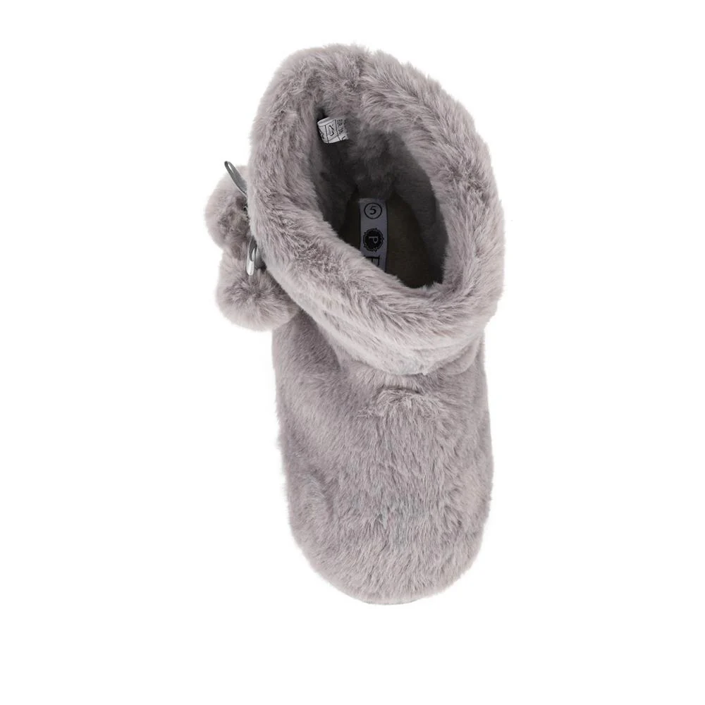 Fluffy Slippers Boots - GALOP42006 / 328 066 - Grey - Image 4