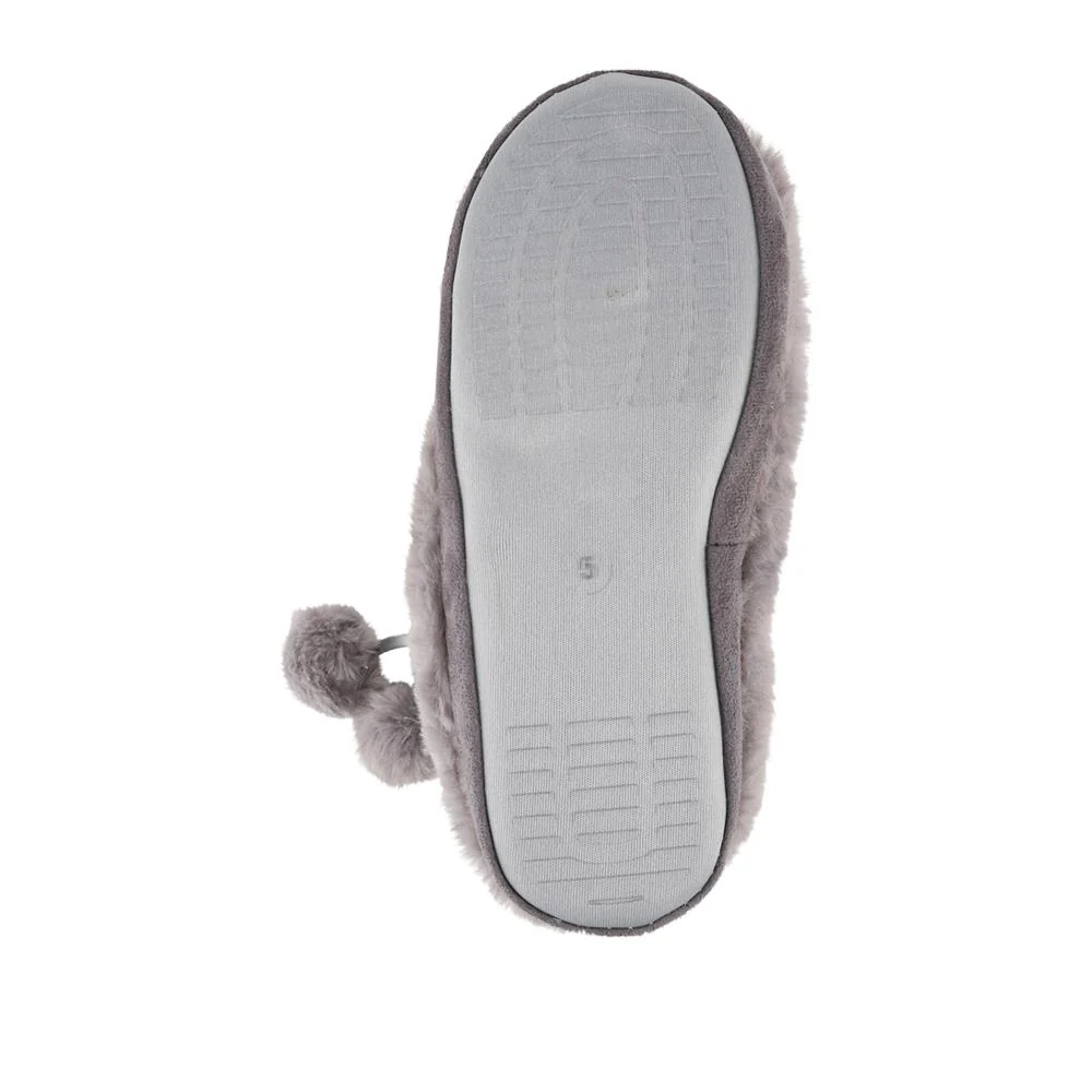 Fluffy Slippers Boots - GALOP42006 / 328 066 - Grey - Image 5