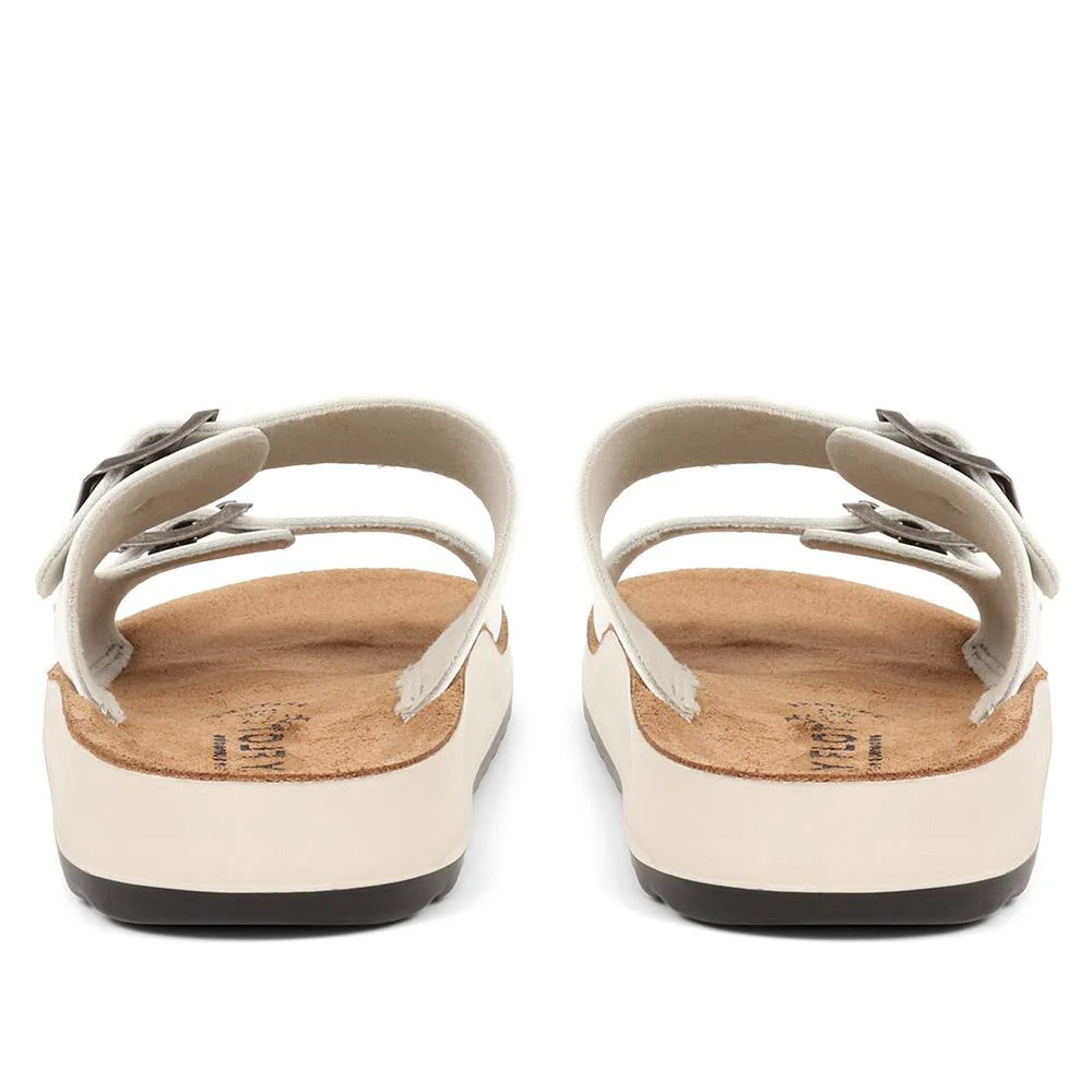 Fly Flot Dual-Strap Slip-On Sandals - FLY37069 / 323 229 - White - Image 2