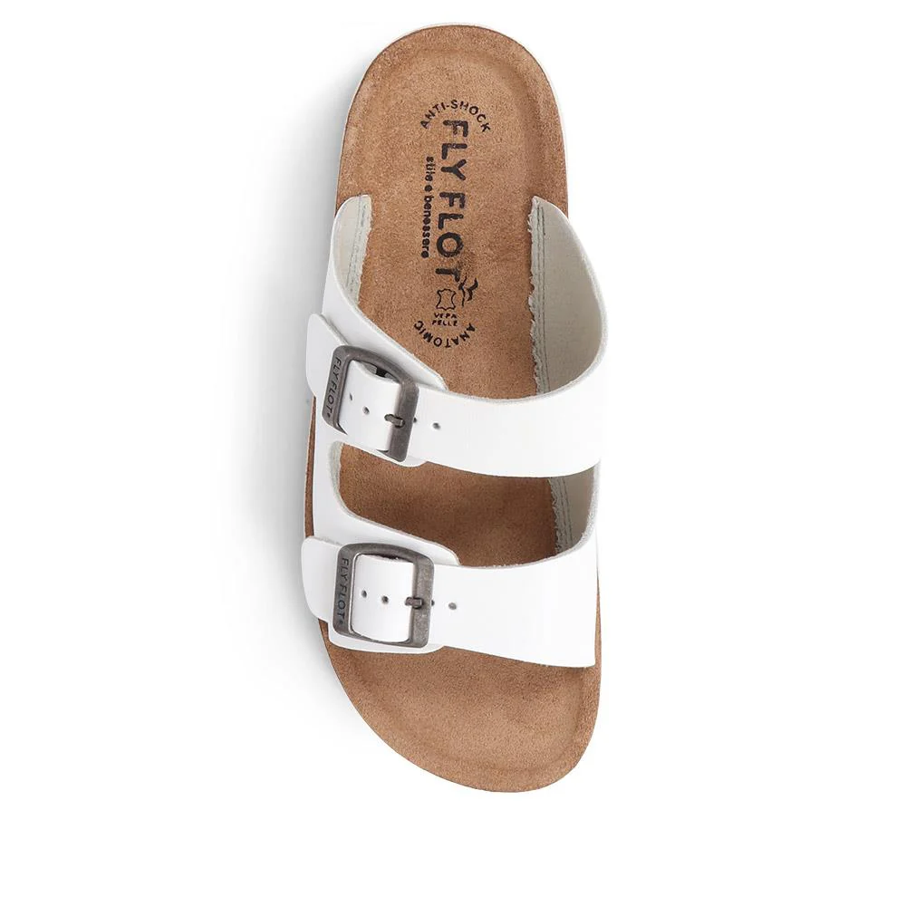 Fly Flot Dual-Strap Slip-On Sandals - FLY37069 / 323 229 - White - Image 3
