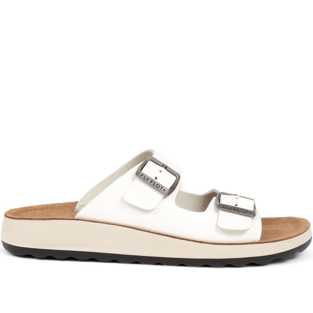 Fly Flot Dual-Strap Slip-On Sandals - FLY37069 / 323 229 - White - Image 5