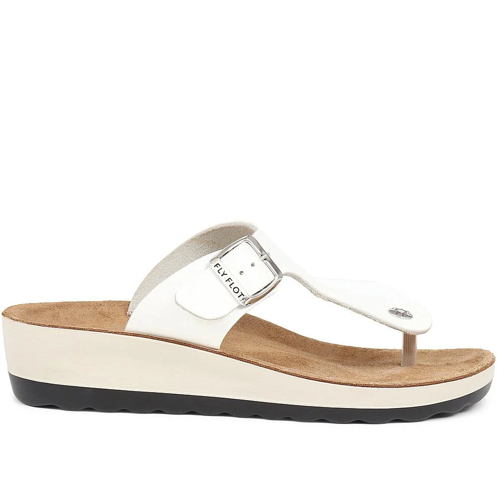 FlyFlot Toe Post Sandals - FLY37045 / 323 200 - White - Image 2