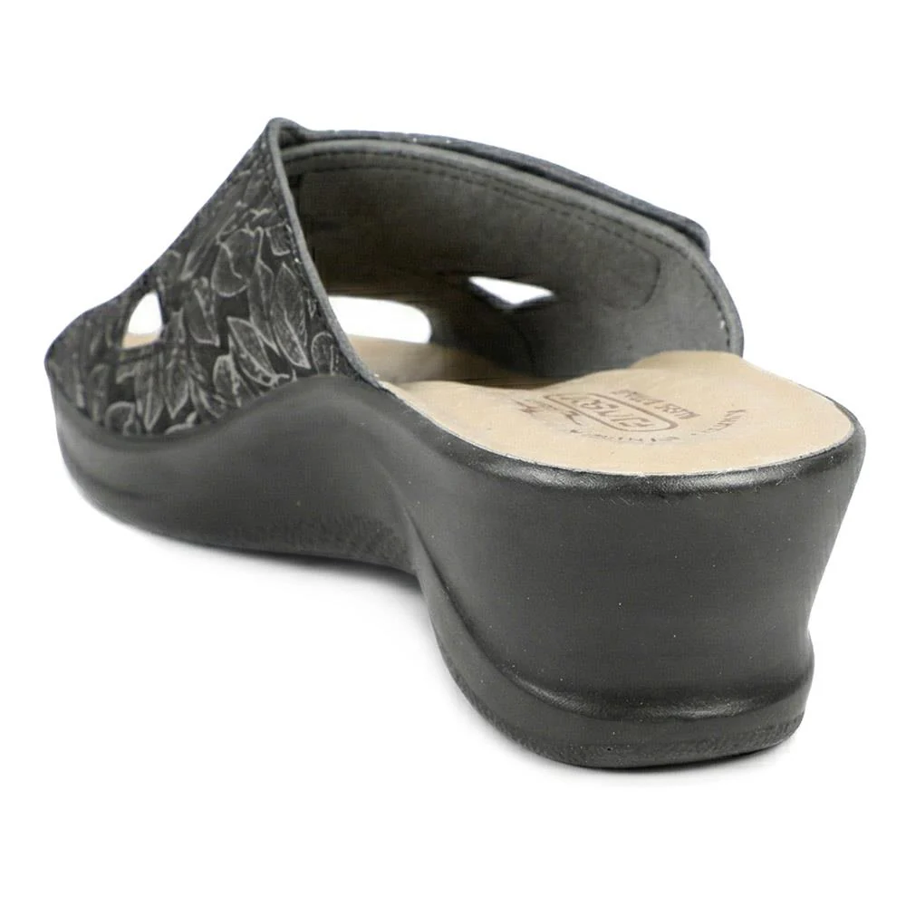 Flyflot Adjustable Fasten Mule Sandals - FLY43019 / 328 645 - Black - Image 3
