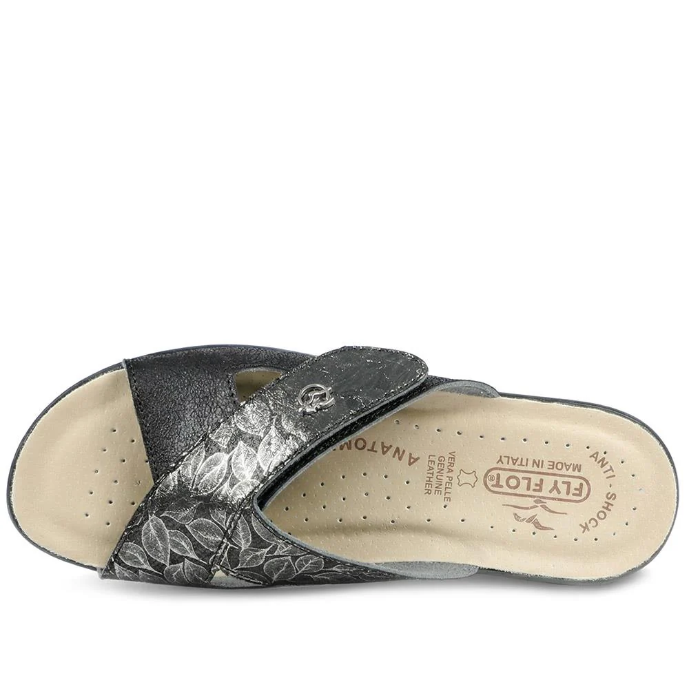 Flyflot Adjustable Fasten Mule Sandals - FLY43019 / 328 645 - Black - Image 4