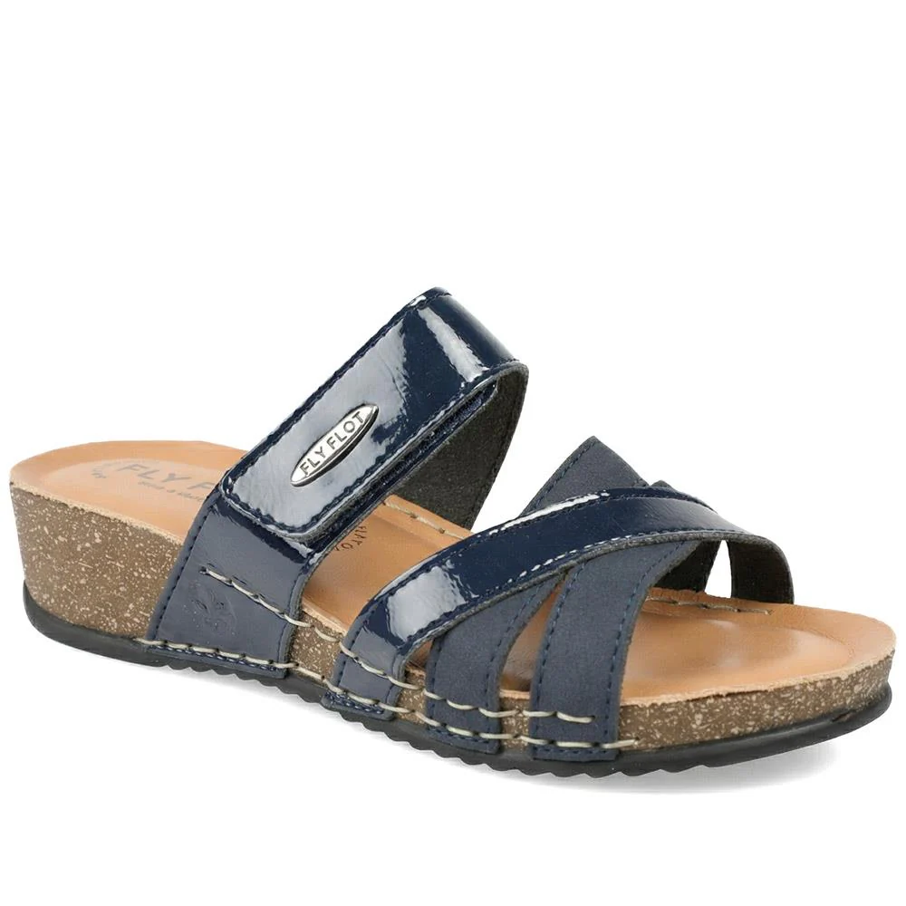Flyflot Adjustable Fasten Strappy Sandals - FLY43013 / 328 651 - Blue