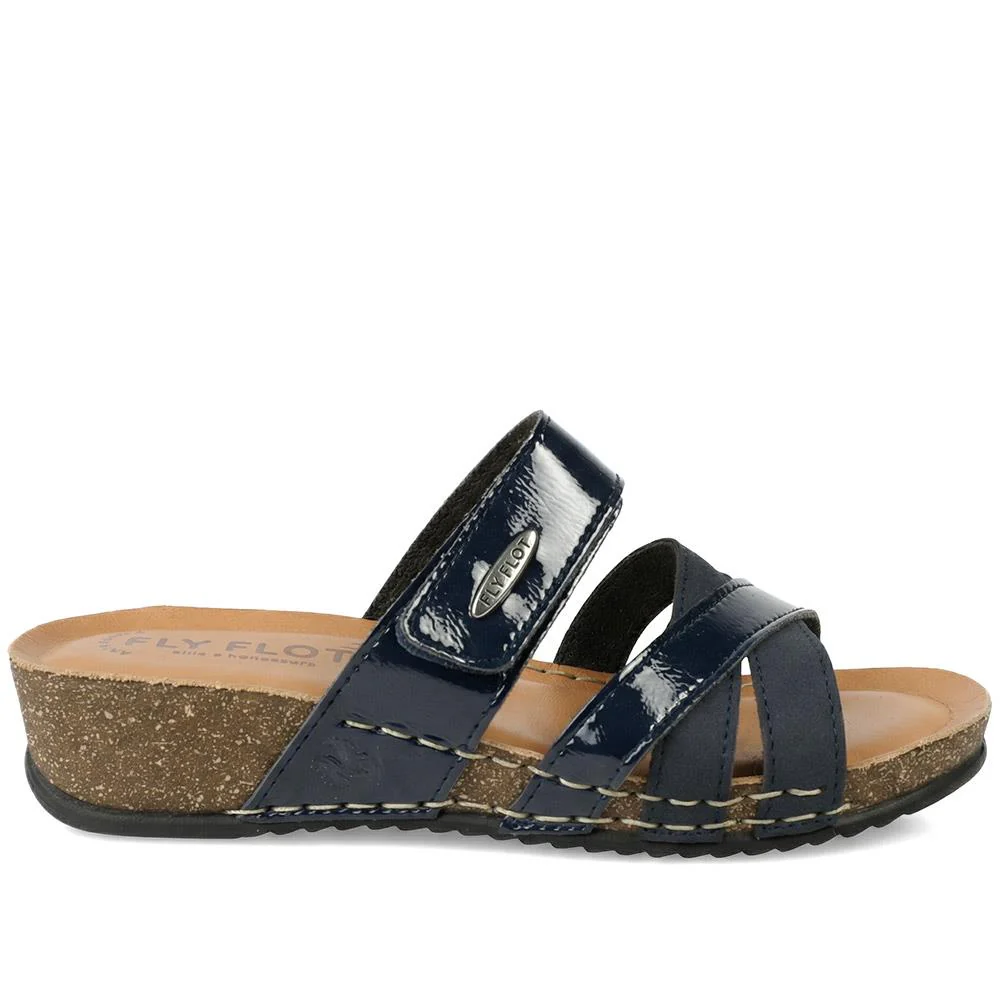 Flyflot Adjustable Fasten Strappy Sandals - FLY43013 / 328 651 - Blue - Image 2