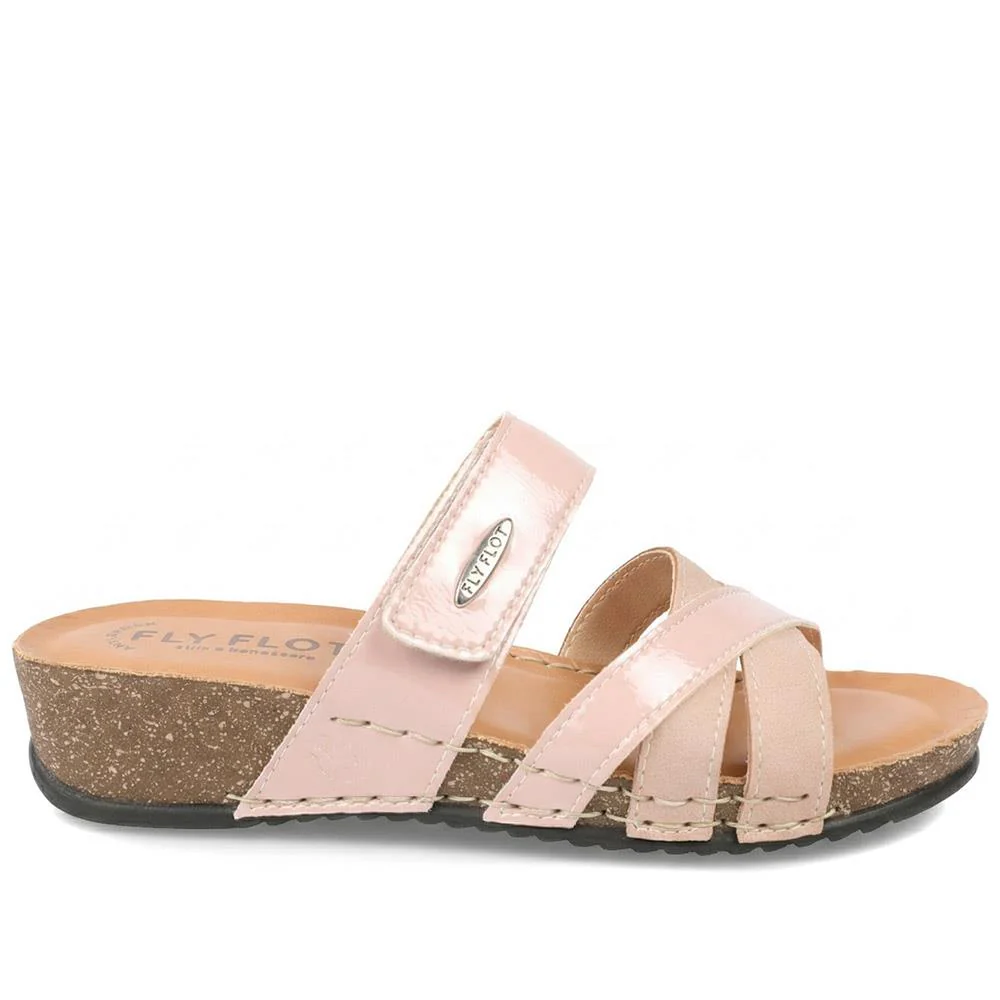 Flyflot Adjustable Fasten Strappy Sandals - FLY43013 / 328 651 - Rose - Image 2
