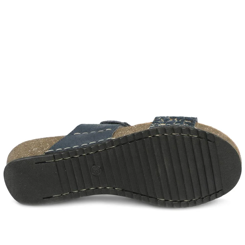 Flyflot Adjustable Fasten Strappy Sandals - FLY43021 / 328 653 - Navy - Image 5