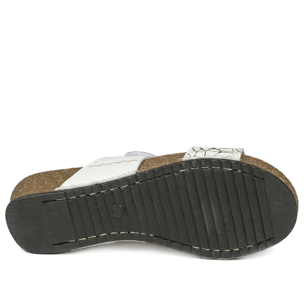 Flyflot Adjustable Fasten Strappy Sandals - FLY43021 / 328 653 - White - Image 5