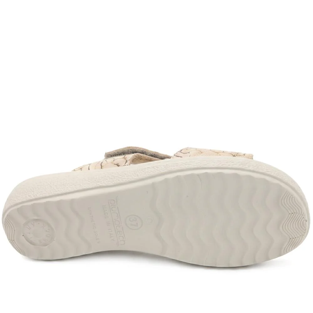 Flyflot Adjustable Fit Mule Sandals - FLY43016 / 328 652 - Beige - Image 6