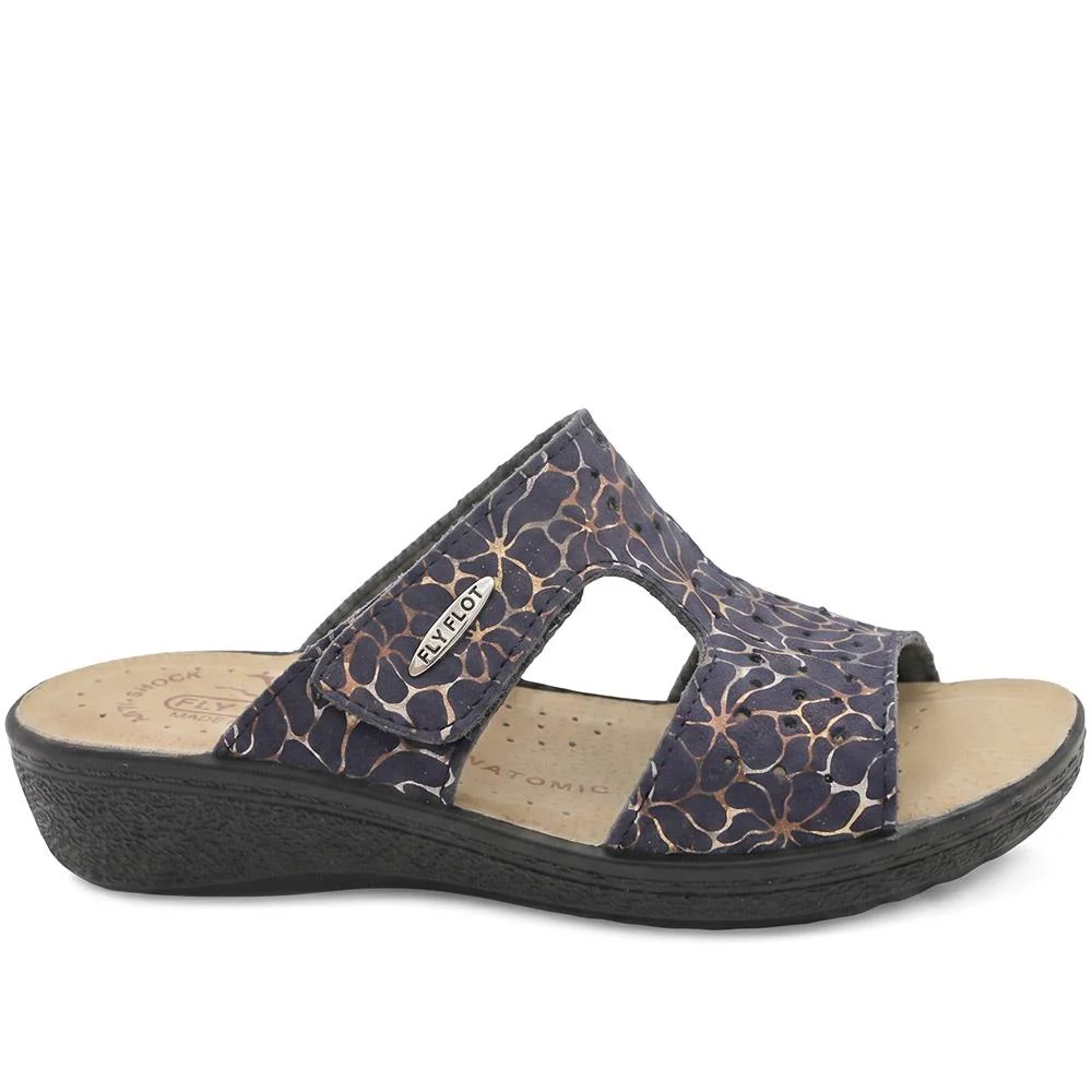 Flyflot Adjustable Fit Mule Sandals - FLY43016 / 328 652 - Blue - Image 3