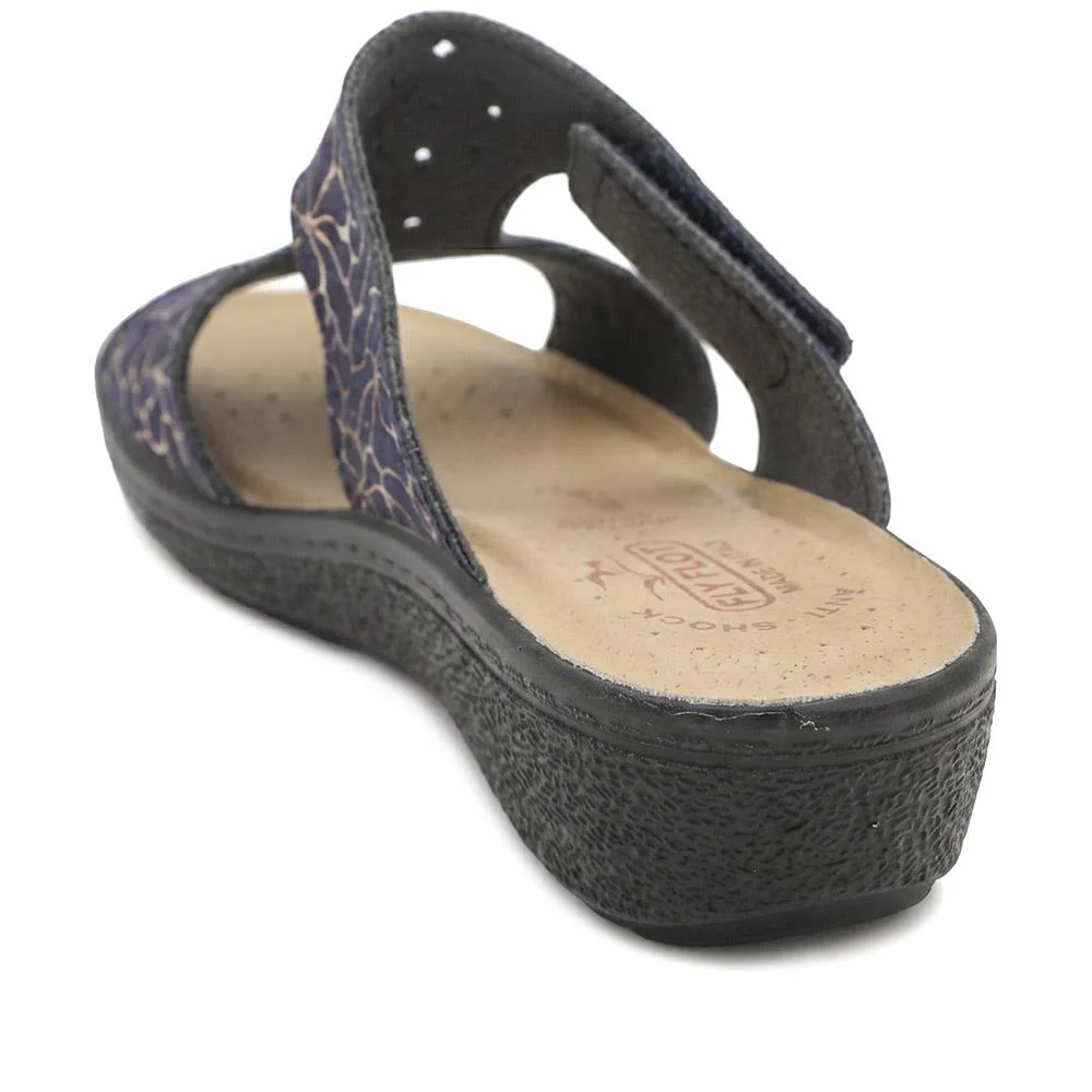Flyflot Adjustable Fit Mule Sandals - FLY43016 / 328 652 - Blue - Image 4