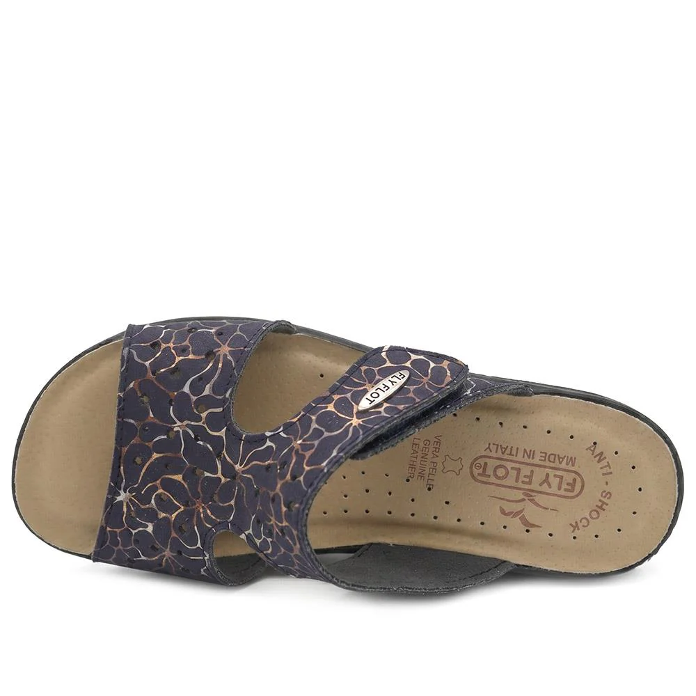 Flyflot Adjustable Fit Mule Sandals - FLY43016 / 328 652 - Blue - Image 5