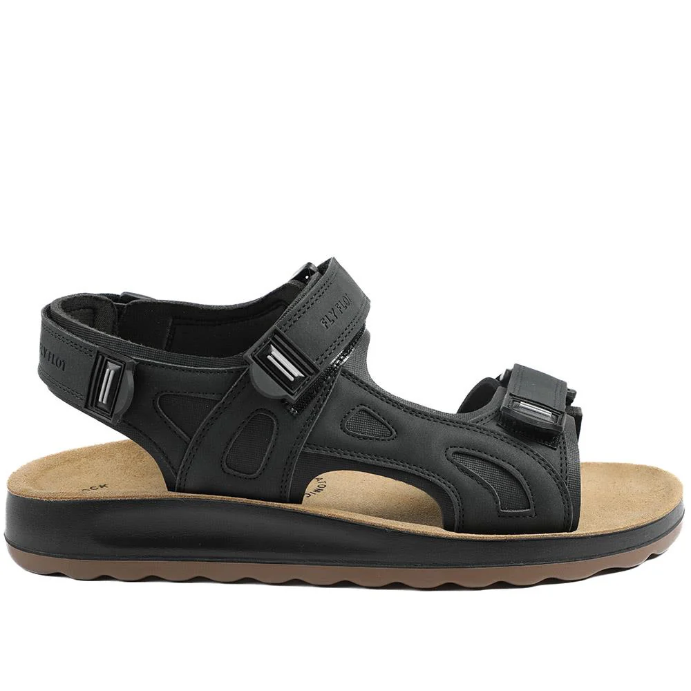 FlyFlot Anatomic Adjustable Fit Sandals - FLY43024 / 328 664 - Black - Image 2