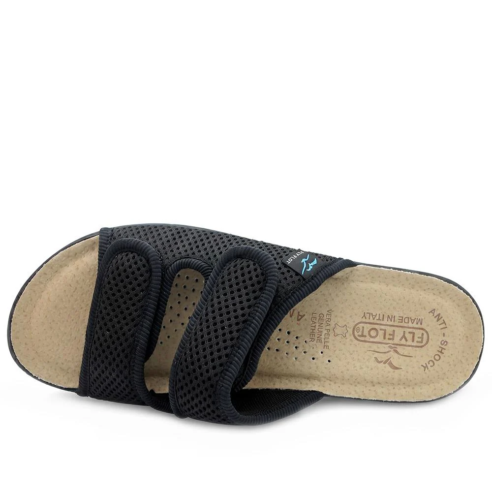 Flyflot Dual Adjustable Strap Mule Sandals - FLY43015 / 328 650 - Black - Image 5