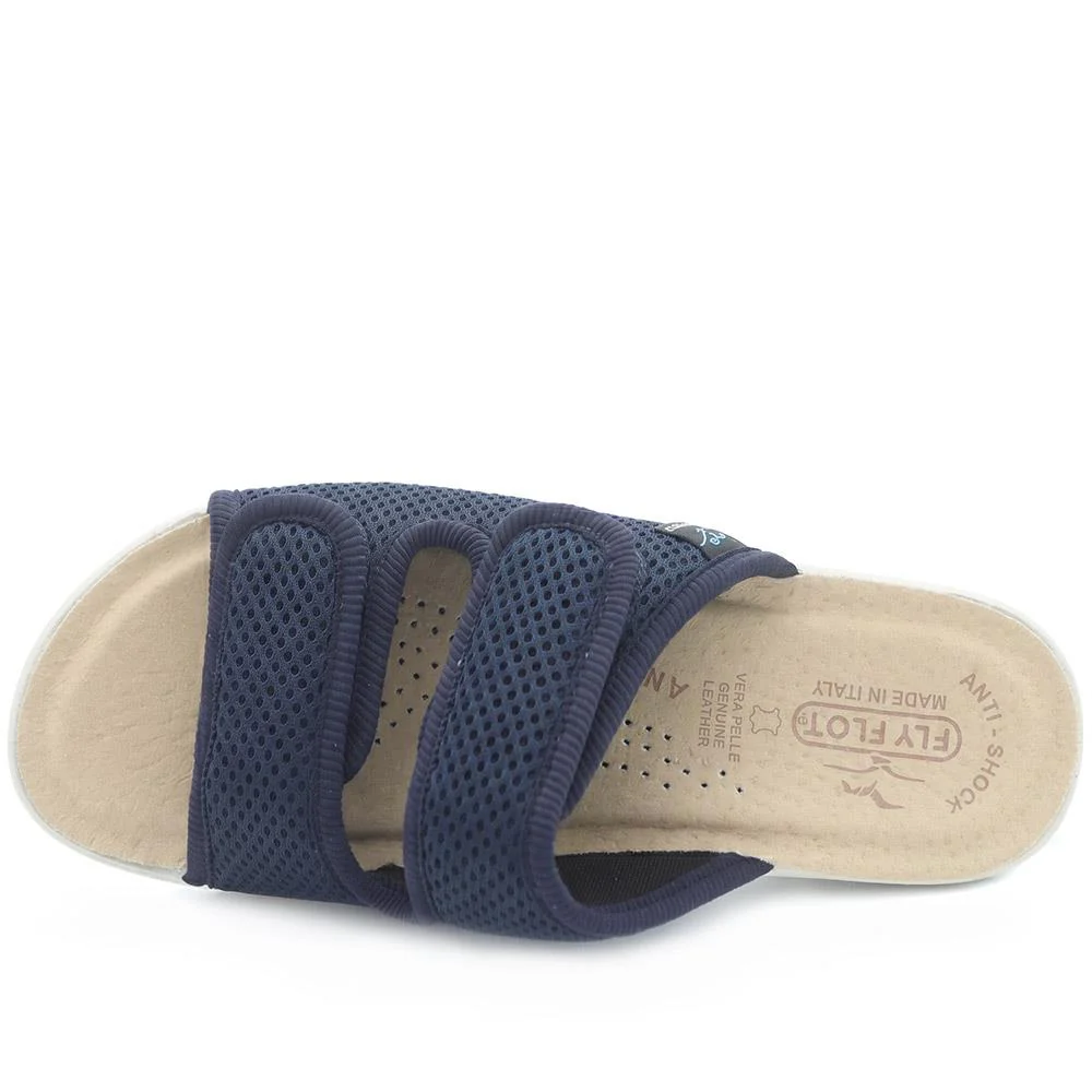 Flyflot Dual Adjustable Strap Mule Sandals - FLY43015 / 328 650 - Navy - Image 5
