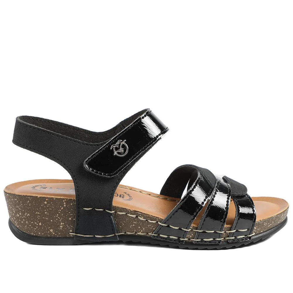 FlyFlot Patent Touch Fasten Sandals - FLY43008 / 328 655 - Black - Image 3