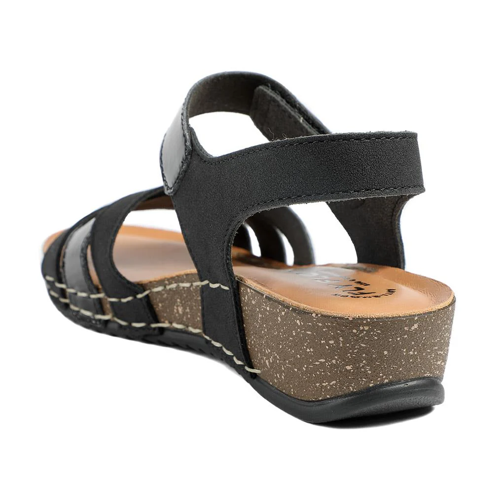FlyFlot Patent Touch Fasten Sandals - FLY43008 / 328 655 - Black - Image 4