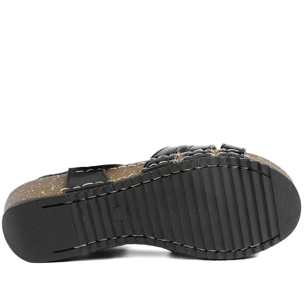 FlyFlot Patent Touch Fasten Sandals - FLY43008 / 328 655 - Black - Image 6