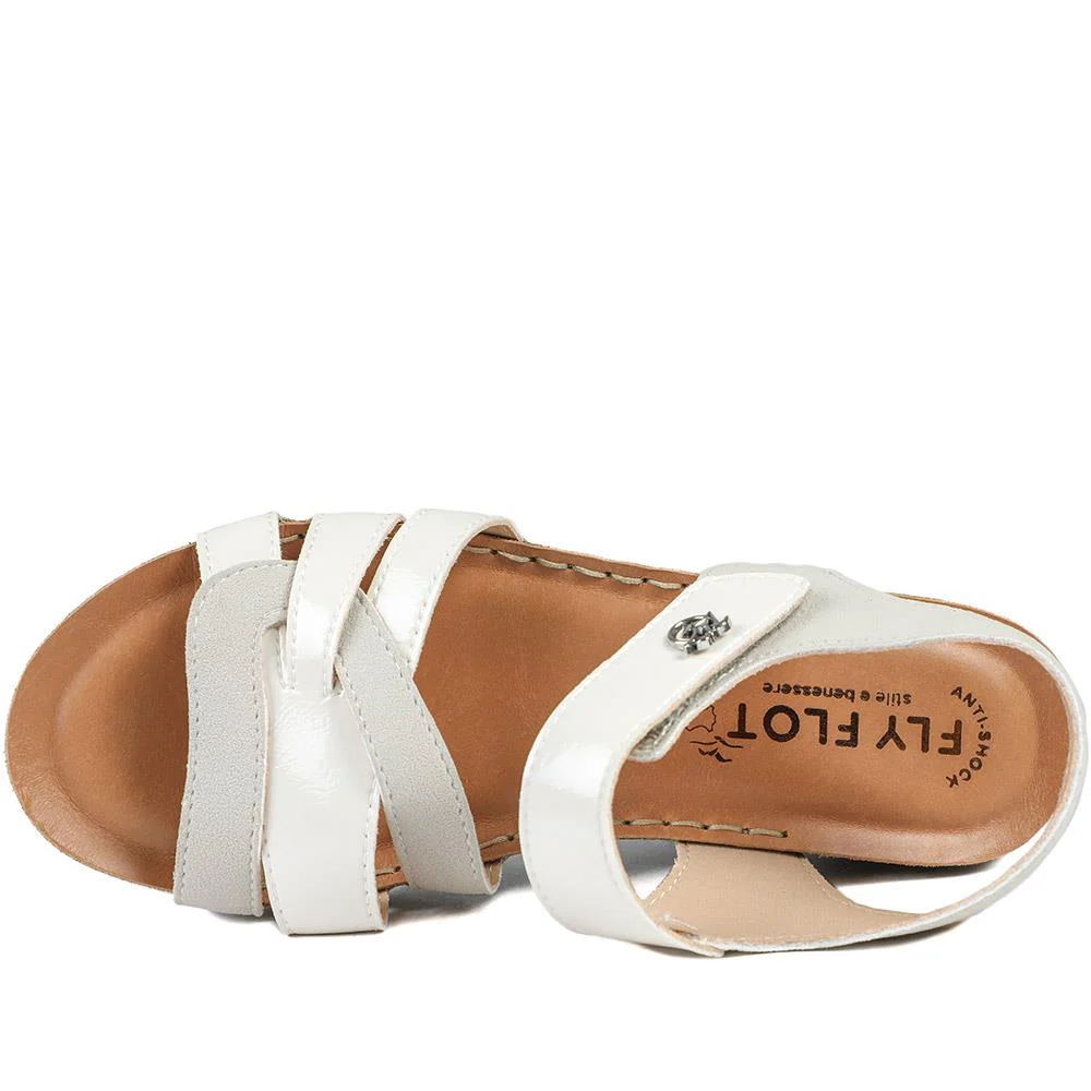 FlyFlot Patent Touch Fasten Sandals - FLY43008 / 328 655 - Off White - Image 5