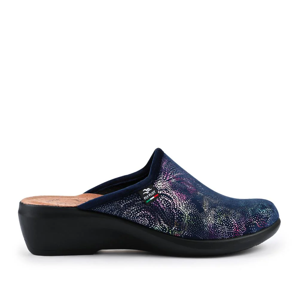 FlyFlot Self-Moulding Mules - FLY42001 / 327 718 - Navy - Image 2
