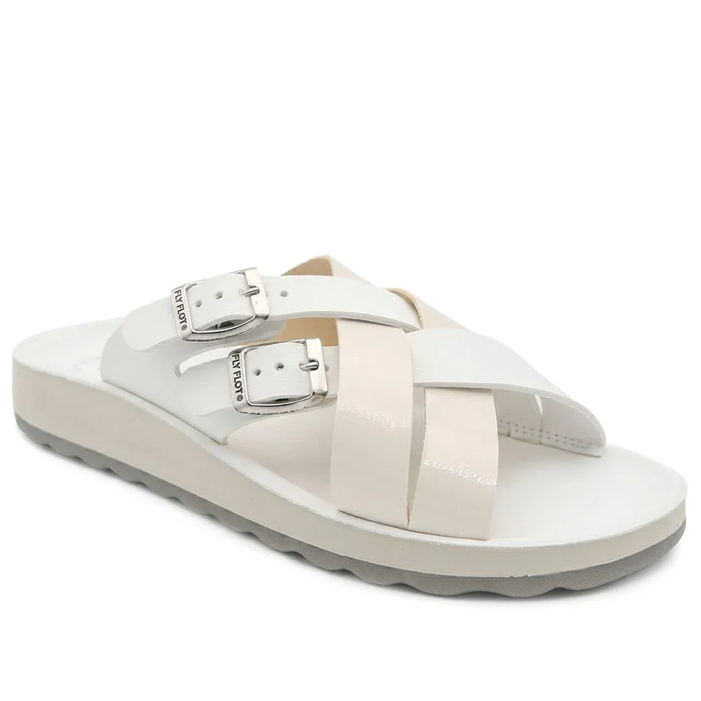 Flyflot Strappy Dual Buckle Slip On Sandals - FLY43010 / 328 646 - Image 2