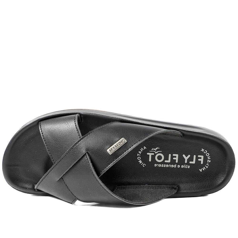 FlyFlot Strappy Slip On Sandals - FLY43025 / 328 665 - Black - Image 5