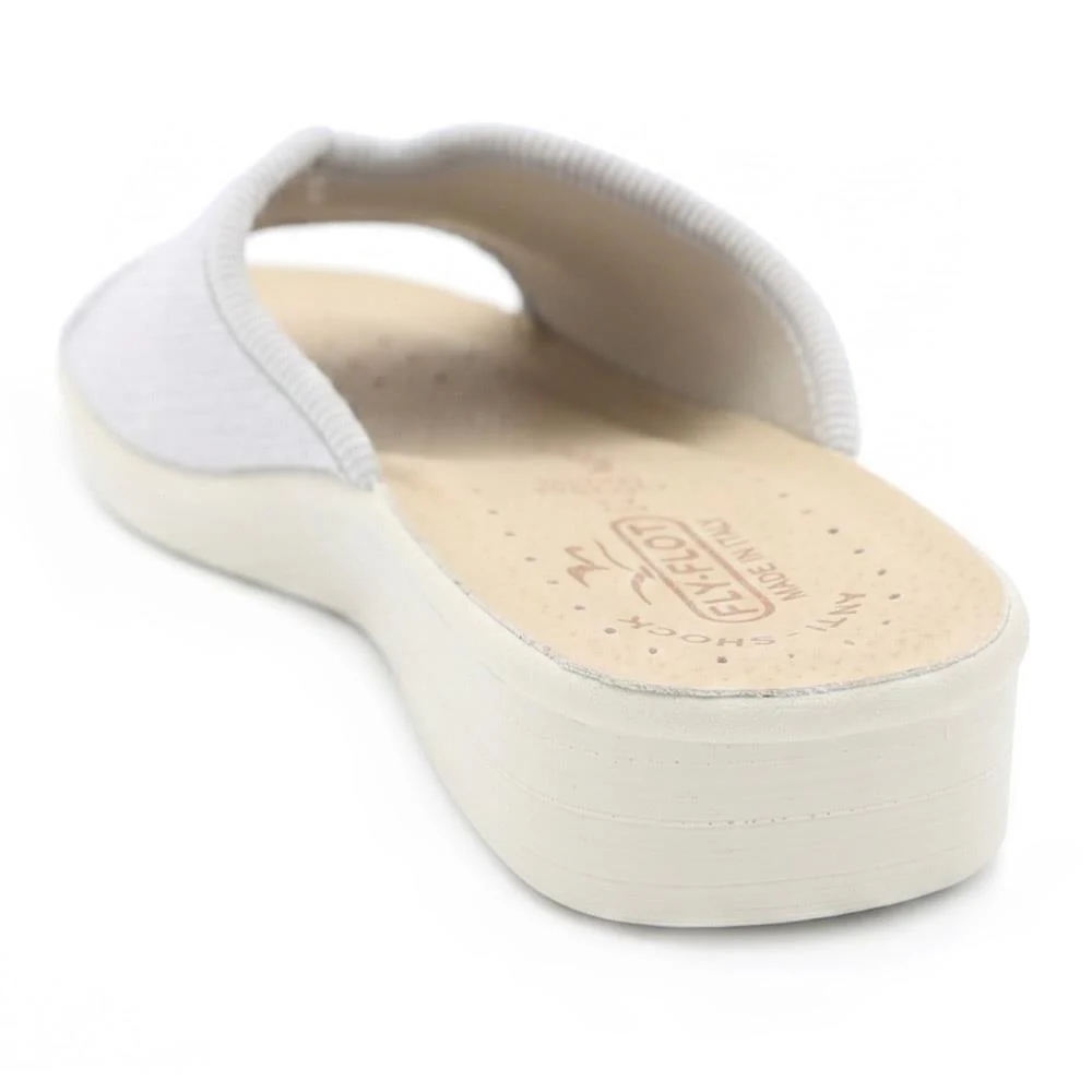 Flyflot Stretch Fit Mule Sandals - FLY43014 / 328 647 - Silver Shimmer - Image 3