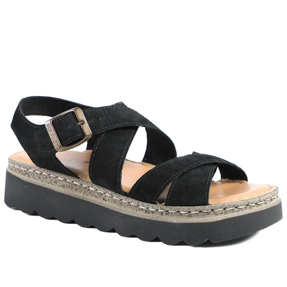 FlyFlot Wedge Heel Buckled Sandals - FLY43007 / 328 656 - Image 2