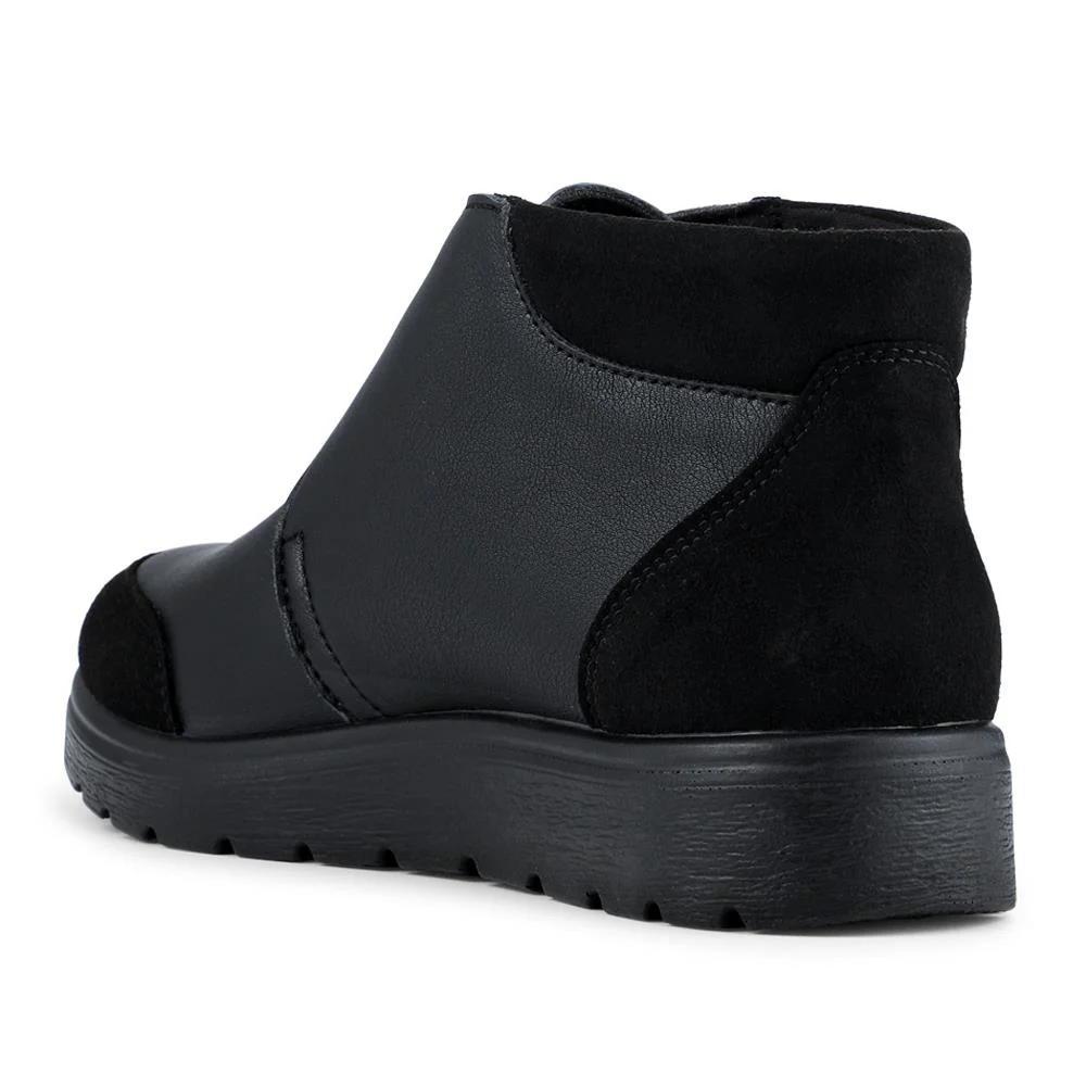 FlyFlot Wide Fit Adjustable Fastening Ankle Boots - FLY42010 / 328 246 - Black - Image 3